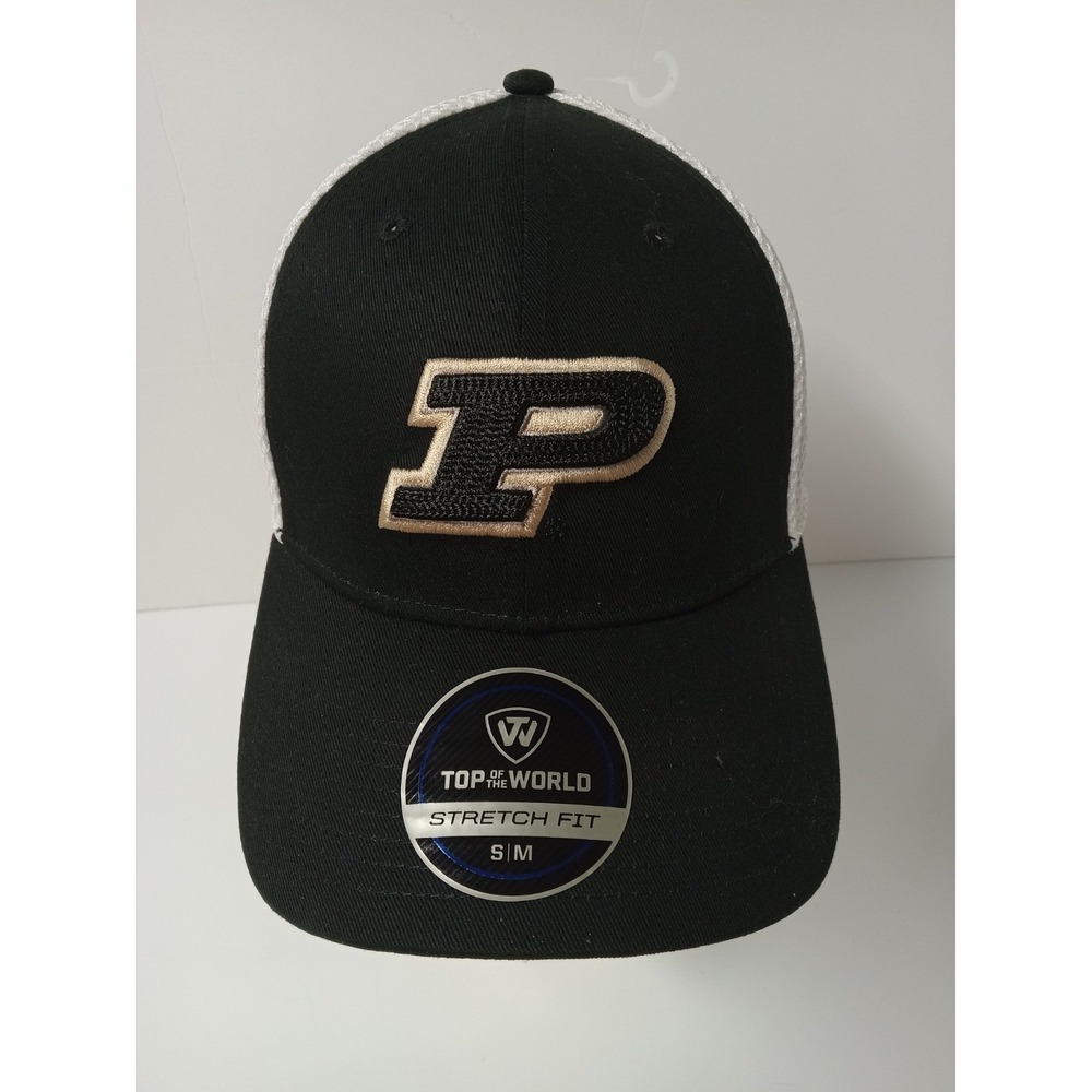Purdue  Hat Cap Top Of The World S/M Stretch Fit